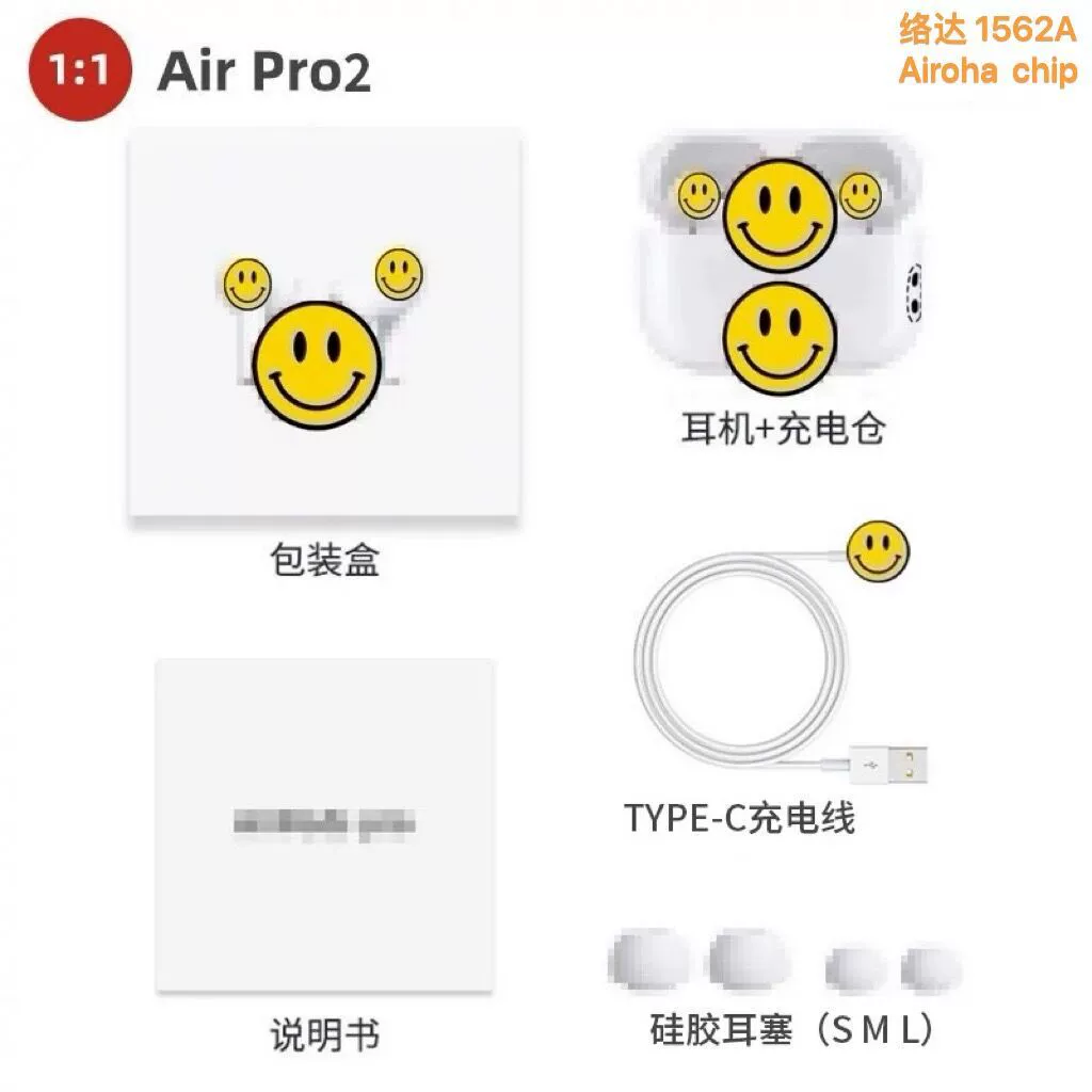 Кросс-бордер AirPro Loda 1562A двух-трёхгенерационные беспроводные Bluetooth наушники пять -генераций PRO2 с понижением шума PODS входящие TWS