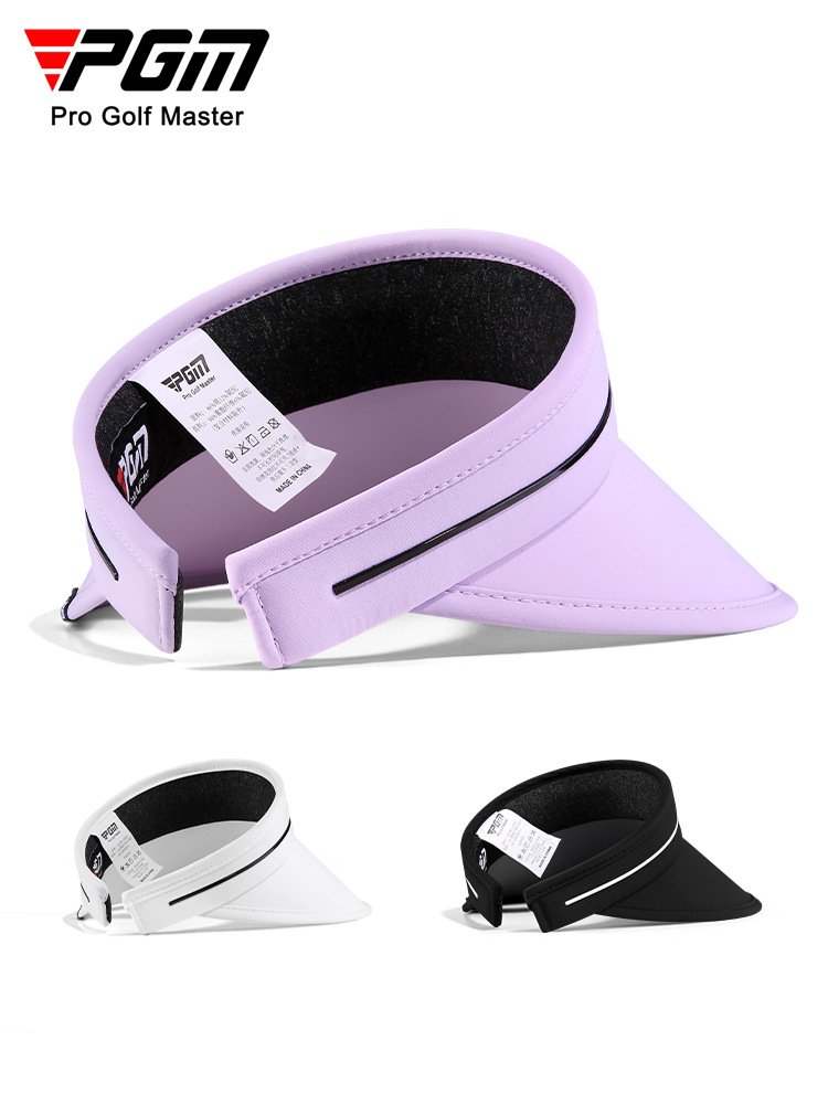 Mũ golf nữ PGM vành rộng chống nắng, kiểu hở đỉnh, vành 27cm — MZ048-màu trắng, MZ048-Đen (đen từ đen), MZ048-Màu đen, MZ048-màu tím nhạt