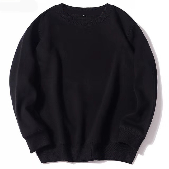 New Cross-Border Round-Neck Sweatshirt with Fleece, Spring and Autumn Solid Color Pullover, Sports Casual Loose Top, Wholesale from Manufacturer New Cross-Border Round-Neck Sweatshirt with Fleece, Spring and Autumn Solid Color Pullover, Sports Casual Loose Top, Wholesale from Manufacturer