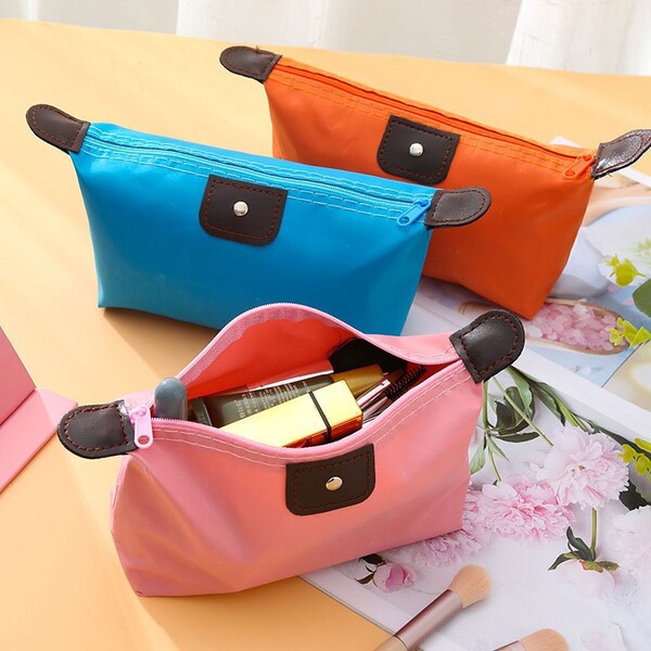 universal handheld nylon cosmetic bag