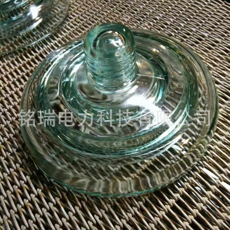 厂家供应悬式玻璃绝缘子U40B 可定制盘形悬式玻璃绝缘子