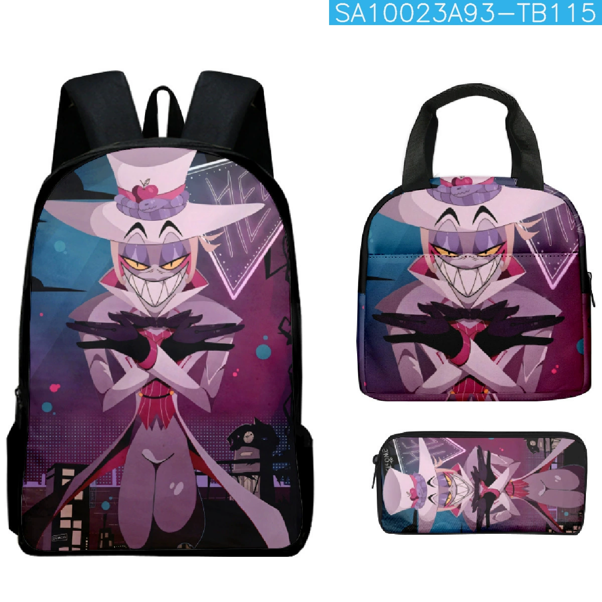 (Cross-border trading), school bag for students, backpack, pencil case, set, 3 piece set