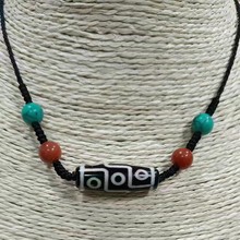 藏式天珠天珠项链包浆老料回流藏族服装饰品南红绿松石玛瑙