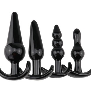 Sexy Anal Plug 4-piece set adult back court masturbation bead vibrator couple sex toys in stock wholesale