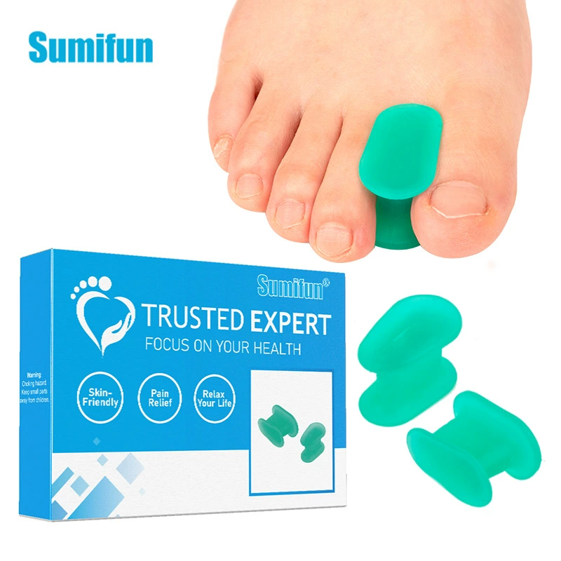 Разделитель пальцев Sumifun зеленый, корректирующий, промышленного качества, многомодульный, размеры S+L, 8 пар/коробка, K30019