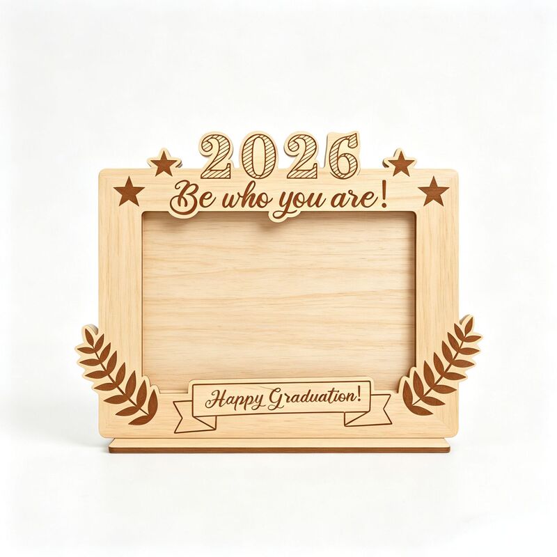 Cross-Border Graduation Season Wooden Photo Frame Creative Party Graduation Album Home Decoration Ornaments Wooden Crafts Plywood