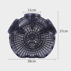 Special plastic eel cage, black eel and loach cage, round hollow fish and shrimp cage manufacturer