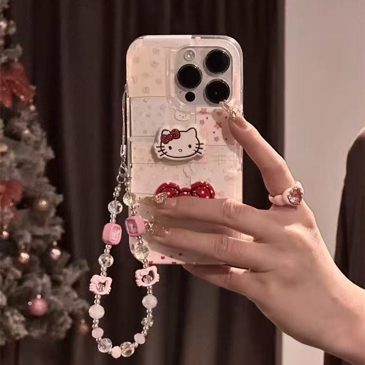 Corazón de niña linda coreana para iPhone15/16 funda para teléfono móvil 14promax gato tridimensional 13 nuevo 14p