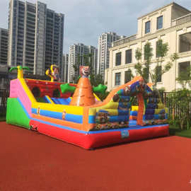 新款儿童充气城堡室外大型蹦蹦床滑梯户外摆摊游乐场乐园淘气堡