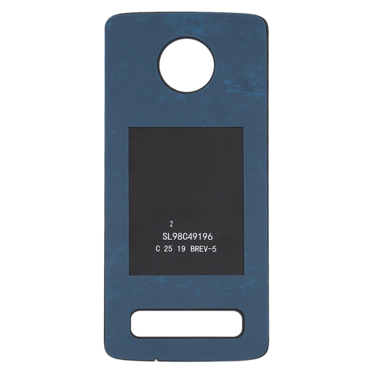 Aplicable para la cubierta trasera de la batería de Motorola Moto Z4 (color: negro)