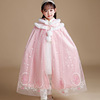 Warm small princess costume, skirt, velvet evening dress, “Frozen”, Japanese and Korean