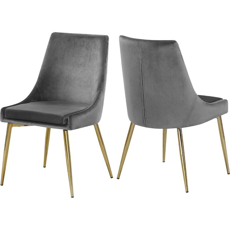 silla de comedor de terciopelo silla de comedor de exportación silla de respaldo de lujo ligera silla de alta calidad silla de mesa de comedor moderna simple