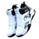 Men's basketball shoes 2024 cross-border new fly woven high waist men's casual shoes breathable fashion shoes men's shoes wholesale
