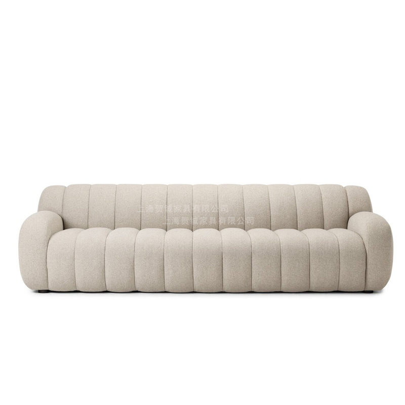 Sofá de piano de tela medieval nórdica estilo francés simple sofá de marshmallow diseñador de viento tranquilo pequeño