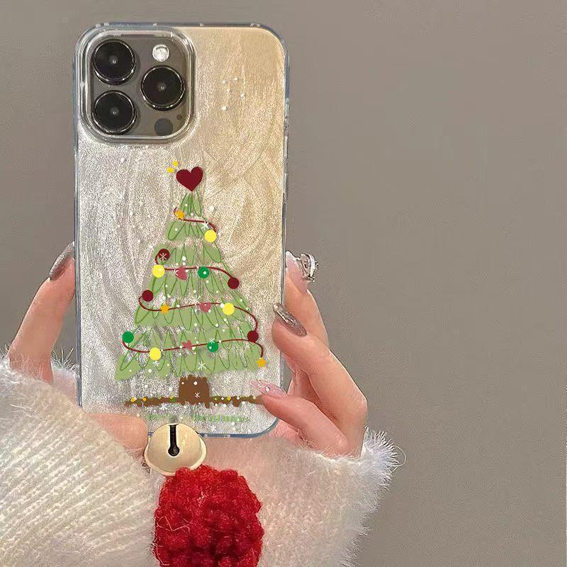 Love Christmas Tree Apple 17Promax Feather Yarn Mobile Phone Case 13/12 High-Looking 7/8 Star 14/16Pro Case Love Christmas Tree Apple 17Promax Feather Yarn Mobile Phone Case 13/12 High-Looking 7/8 Star 14/16Pro Case