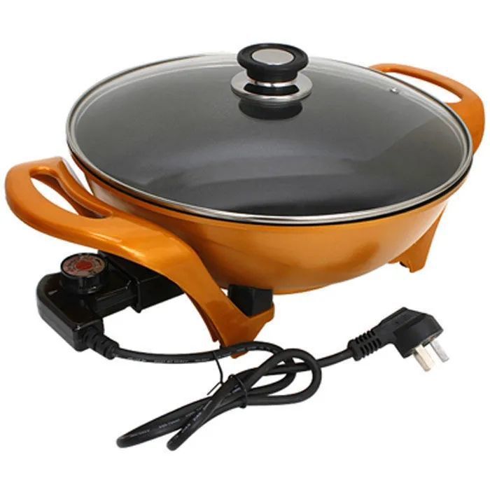 家用多功能一体式电火锅电热锅电炒锅电煮锅炒菜电锅不粘锅