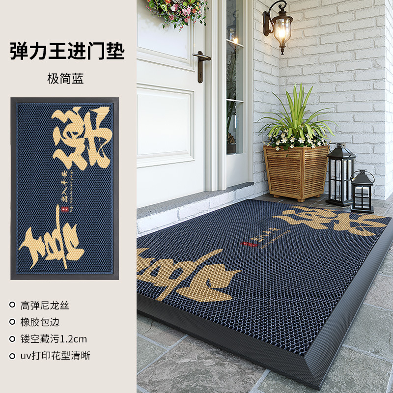跨境入户门地垫高级感进门耐脏防滑脚垫家用门口免洗地毯室外防水|undefined