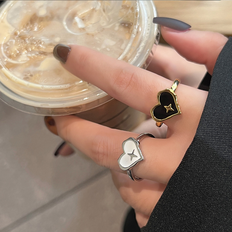 Title 4, Bague Ouverte Croix Amour Époxy Spécial Mode, u...