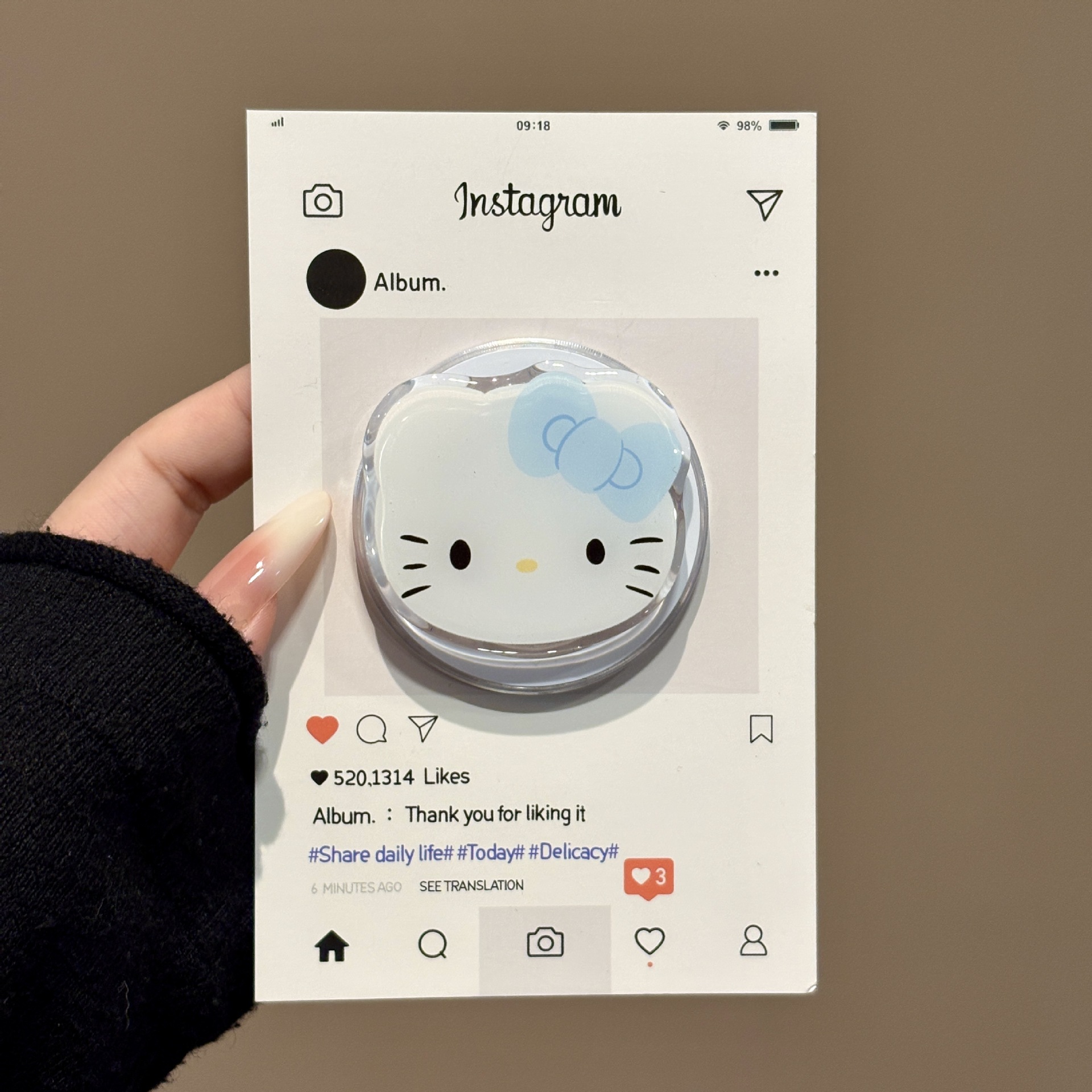 Japón y Corea del Sur lindos dibujos animados Magsafe succión magnética soporte de teléfono móvil airbag telescópico plegable portátil de escritorio adsorción magnética