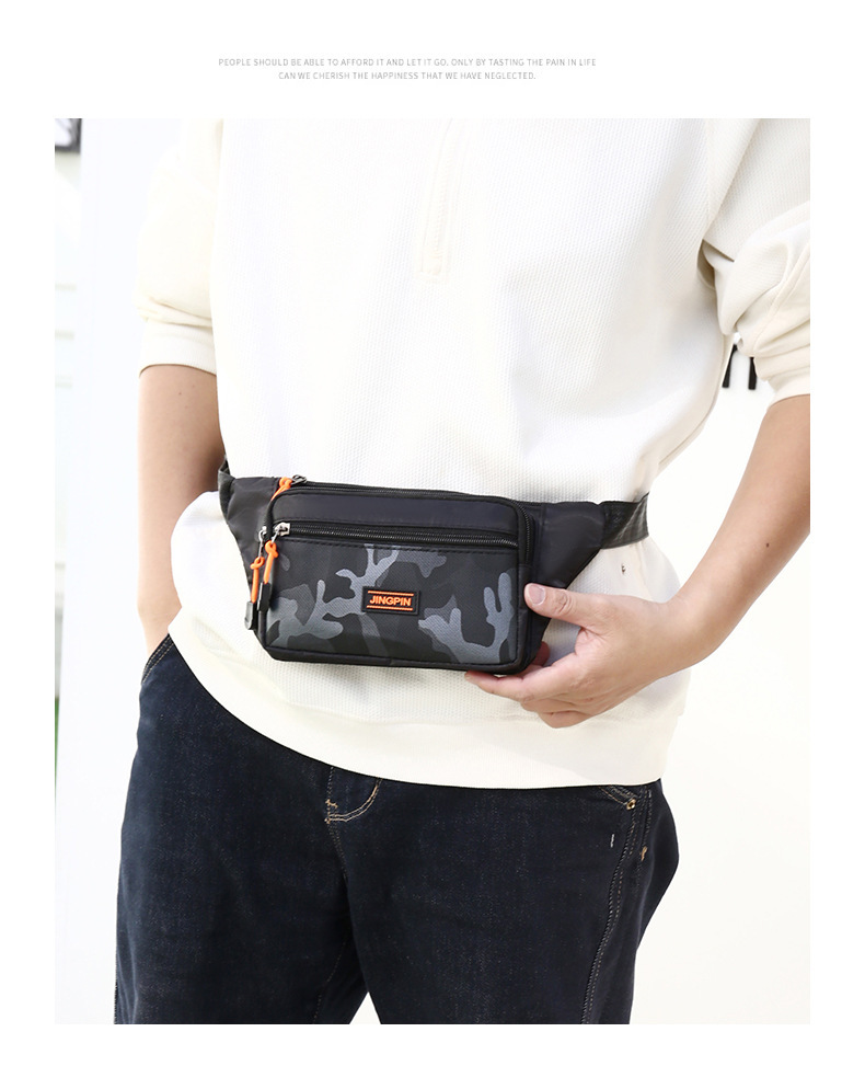 New waterproof men's crossbody bag for casual sports and travel, single-shoulder chest bag, fashionable and versatile backpack undefined