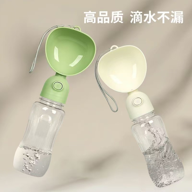 Taza de agua para mascotas Taza de salida para perros Tazón de alimentación de agua portátil