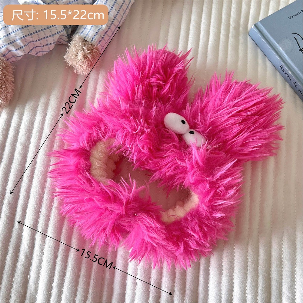 Accesorios de pelo de perro de reparación de orejas grandes de felpa combinación dulce chica Linda banda de pelo horquilla lavado maquillaje tocado al por mayor