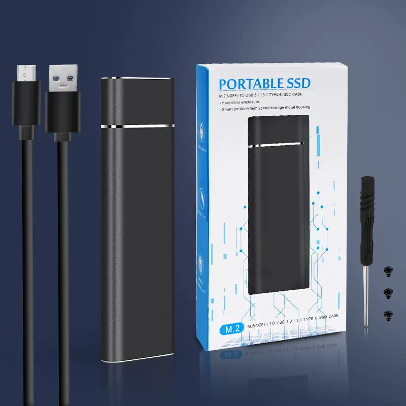 新款m.2硬盘盒支持NGFF协议 USB3.0固态金属type-c接口移动硬盘盒