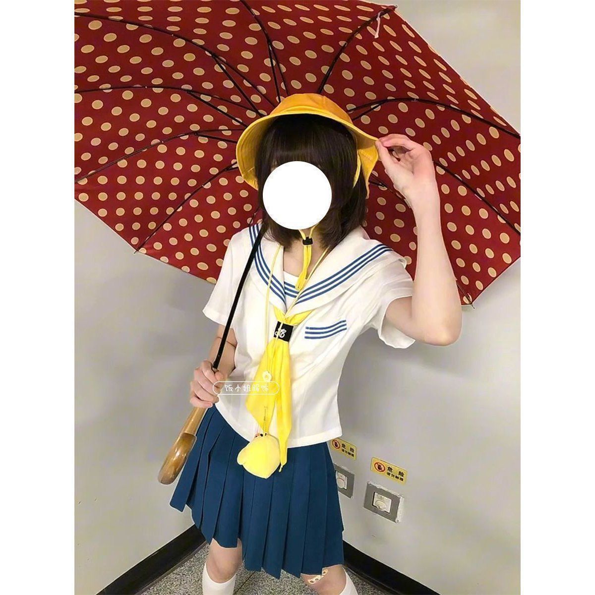 2026蓝三本基础款原创水手服女jk海军领学院风校供套装白色日系女