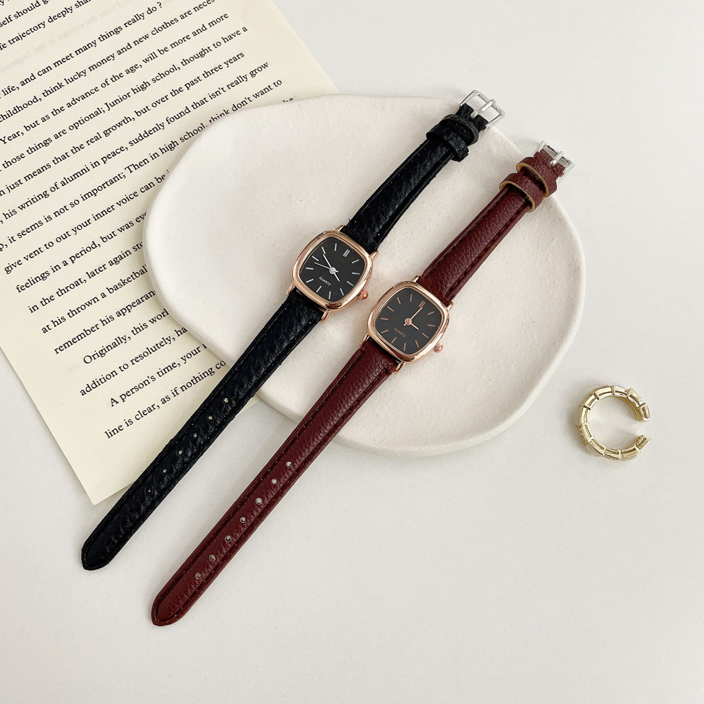 Watch in Brown with White Surface