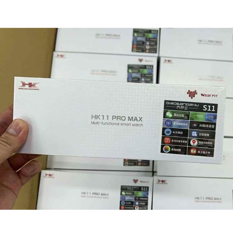 Reloj inteligente HK con grabación de inteligencia artificial, música Bluetooth y funciones inteligentes, modelo Joe Boss HK11Promax.