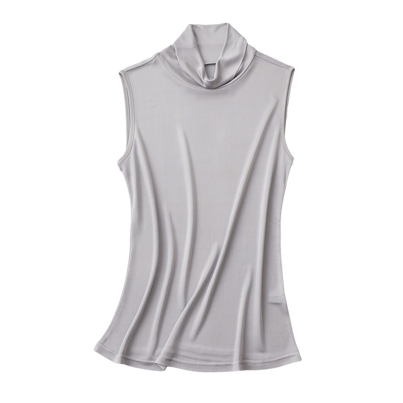 Autumn silk T-shirt sleevless