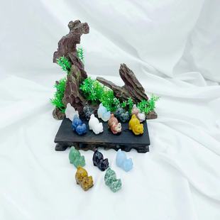 3������Ȼʯ�Nβ؈ �댚ʯ���ſ؈ crystal cat