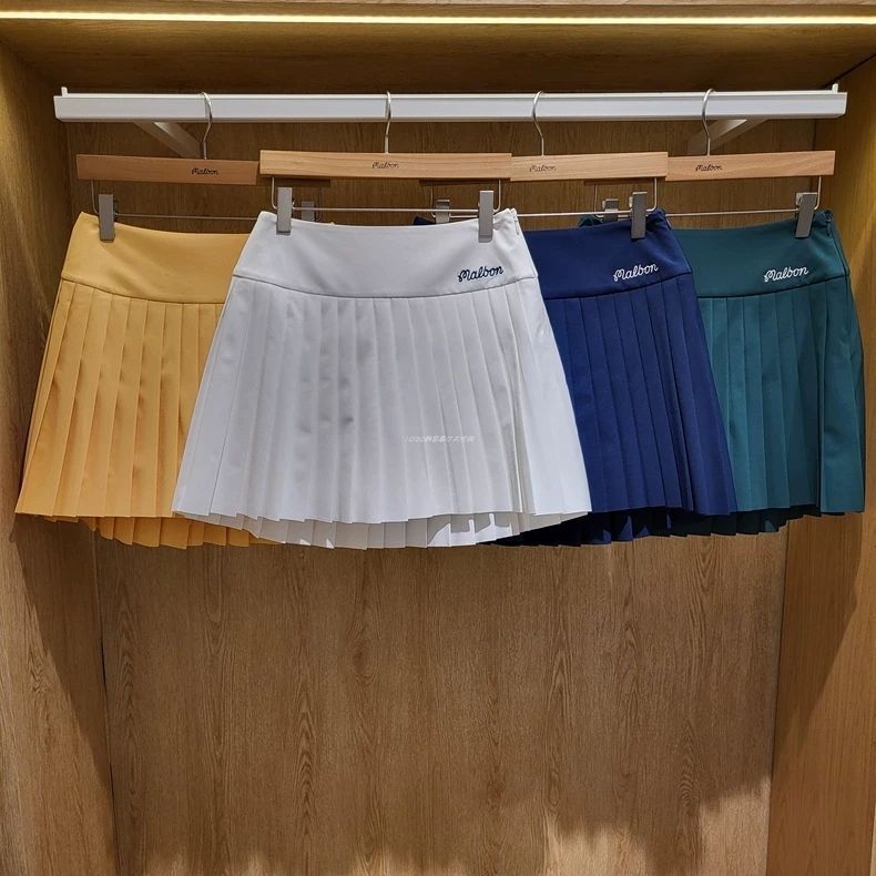 2025 Spring and Summer New Golf Clothing Golf A-Type Pleated Skirt Short Skirt Windbreaker Jacket Suit