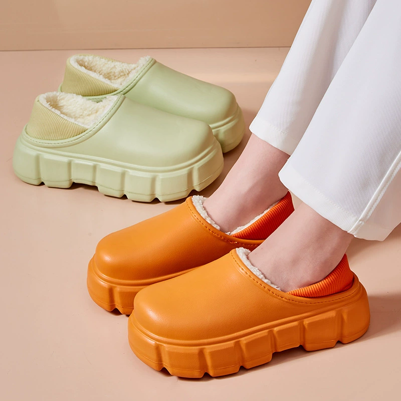 Fleece keep warm postpartum winter slippers for pregnant