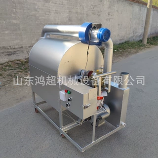 五香花生炒货机燃气炒锅 电加热滚筒黄豆炒料机