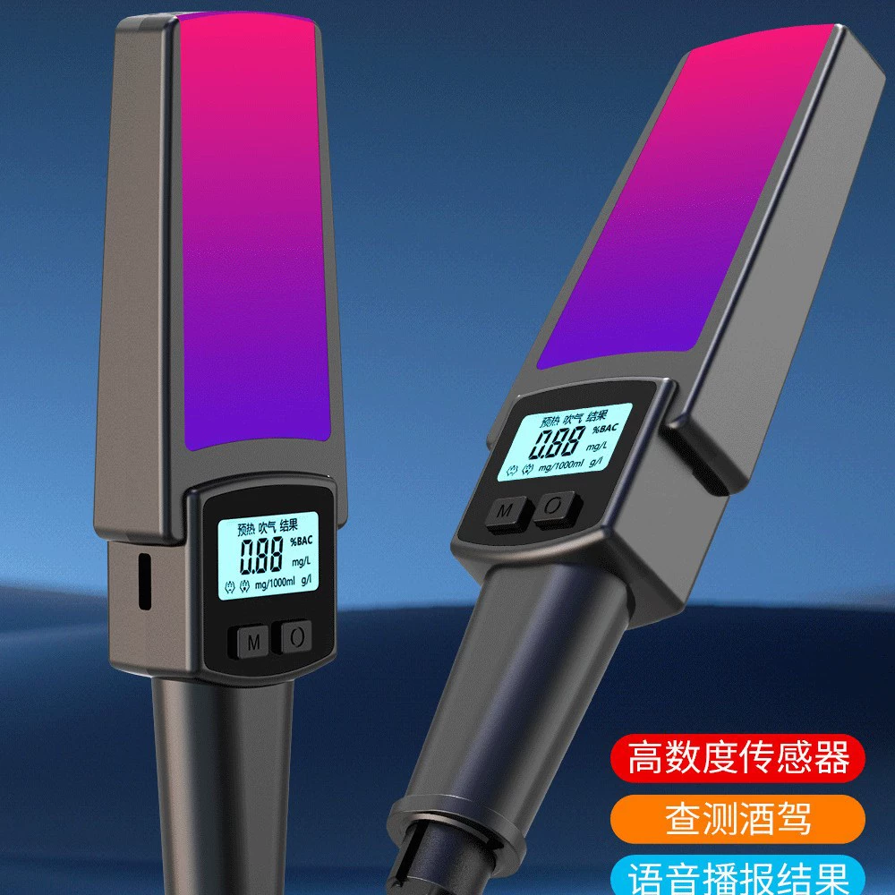 2024 новый тестер алкоголя плюс разбитель окна два в одном с голосовой трансляцией высокоточный детектор алкоголя