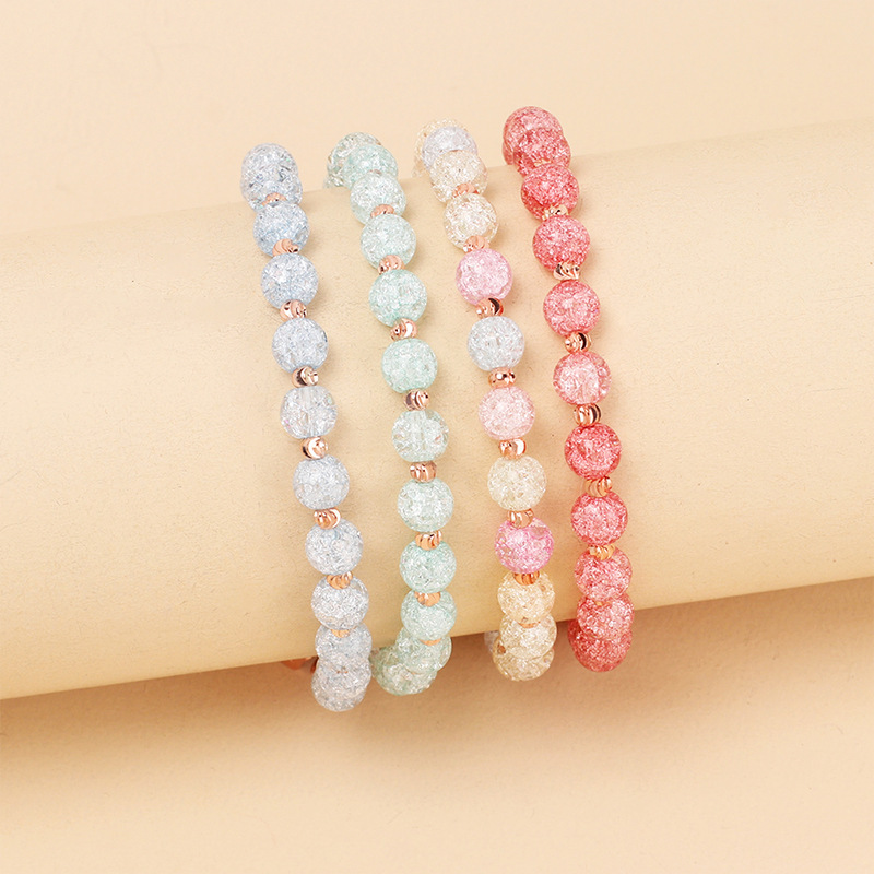Daily Occasion Sweet Geometric Artificial Crystal Beaded Women's Bracelets