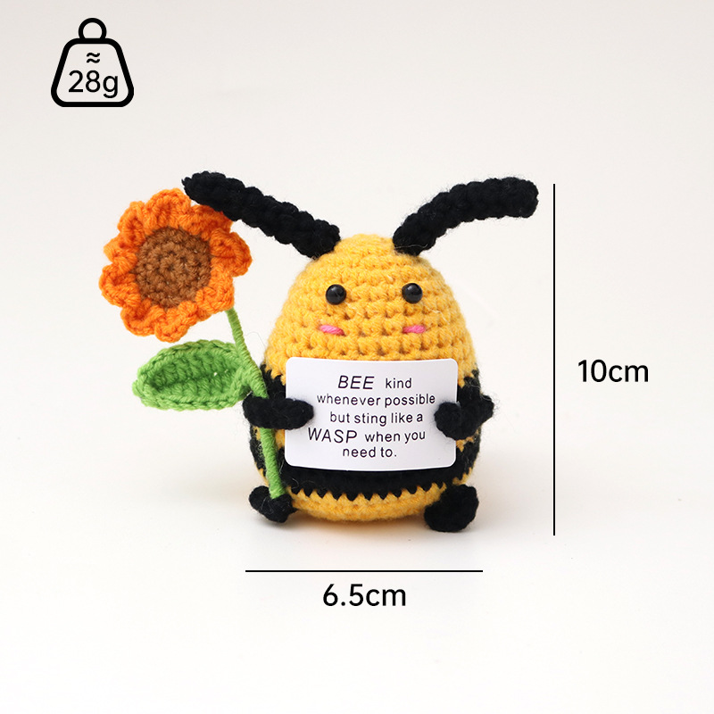 꿀벌 밝은 노란색 검정색 표백 큰 엉덩이 천사 B 카드 손에 해바라기