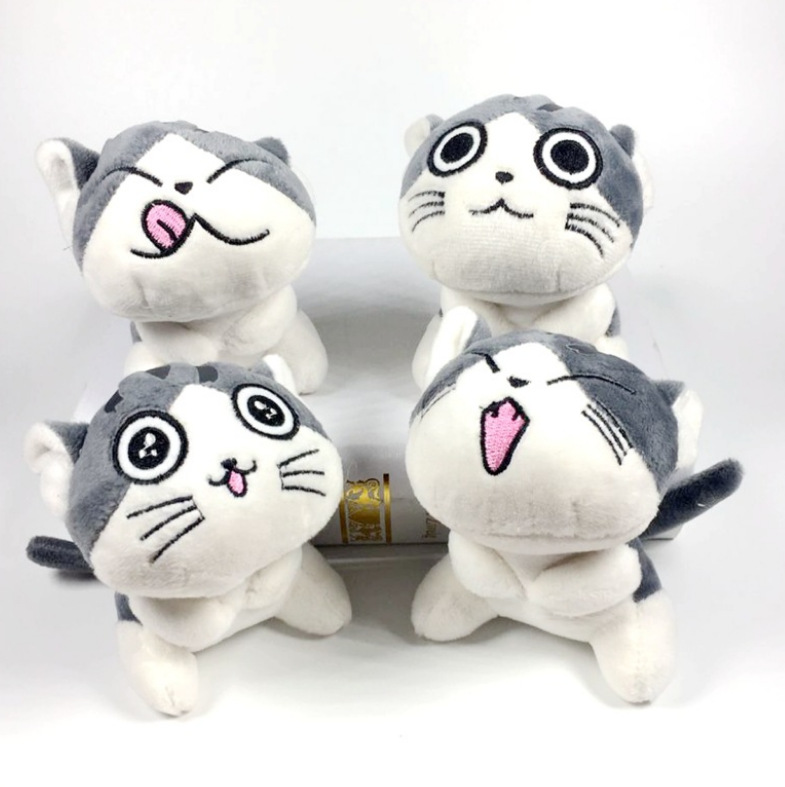 批发甜甜猫挂件可爱小号布娃娃猫咪玩偶包包钥匙扣挂饰厂家直销