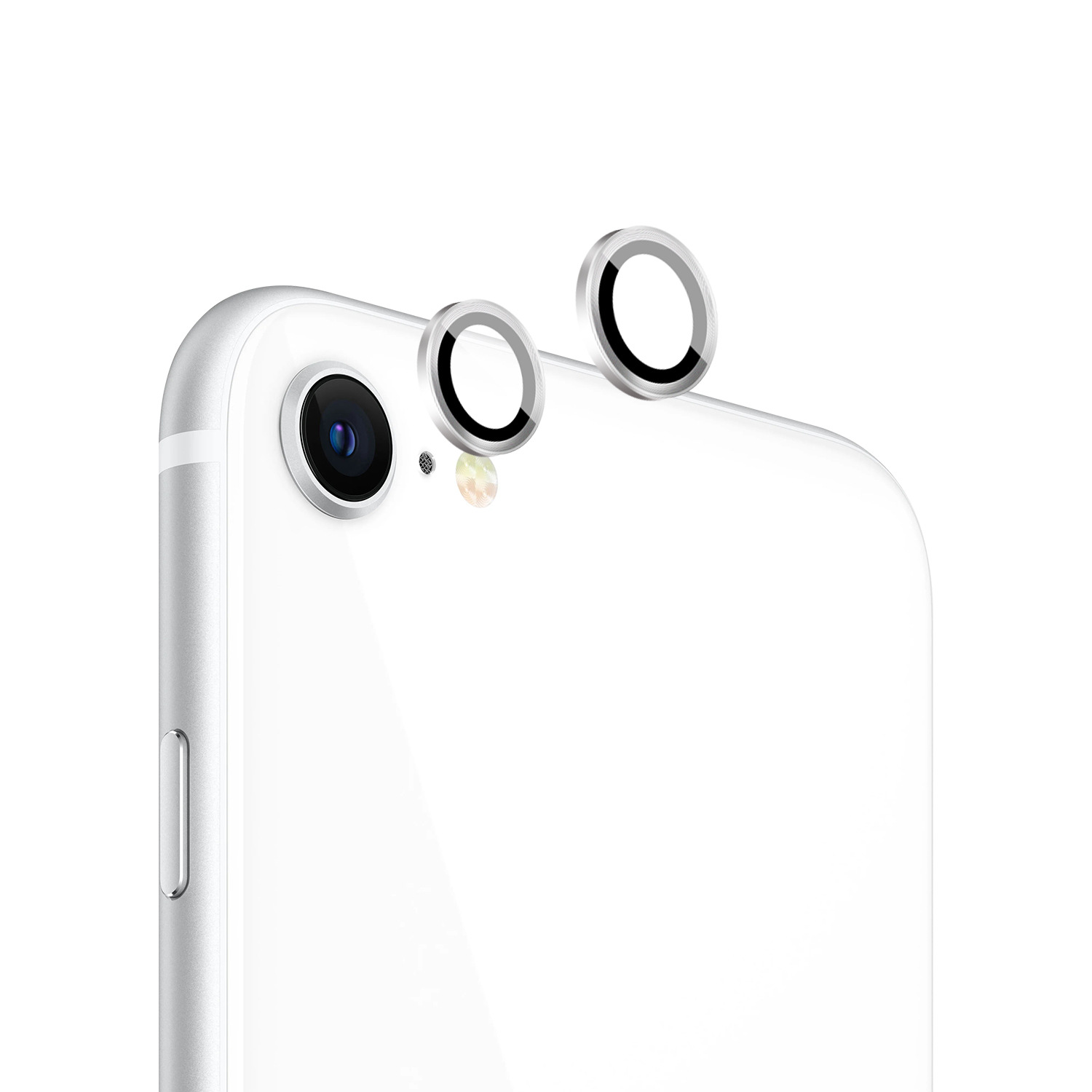 真机数据 适用iPhone SE3（2022款）钢化膜苹果精孔白片贴膜神器
