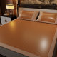 Summer double-sided ice silk rattan mat three-piece bedding summer air-conditioning mat straw mat foldable single double mat