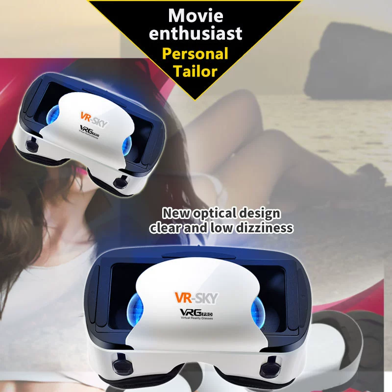 Трансграничные vr очки виртуальная реальность игры фильм смартфон BOX три d очки все в одном