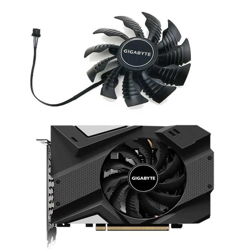 Подходит для Gigabyte/Gigga GTX 1650/1650Super, ITX мини‑видеокарта, вентилятор PLA092