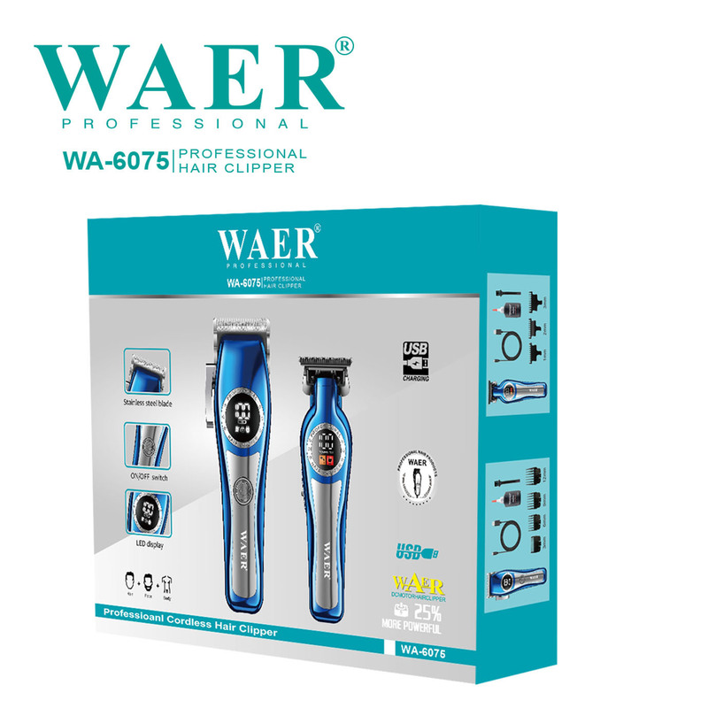 WAER新款亚马逊跨境高转速专业雕刻剪数显理发器理发店发廊专用款|undefined