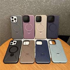 360度旋转苹果16手机壳全包防摔iPhone15保护套14p新款硬磁吸支架