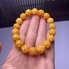 牦牛骨镂空手串路路通雕刻席纹手链佛珠搭配牛骨文玩