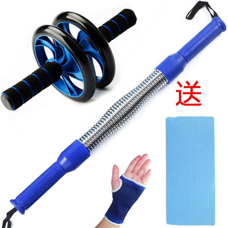 家庭用フィットネス器具腕力器スプリングラリー器代発腕力棒胸保護器健腹輪|undefined