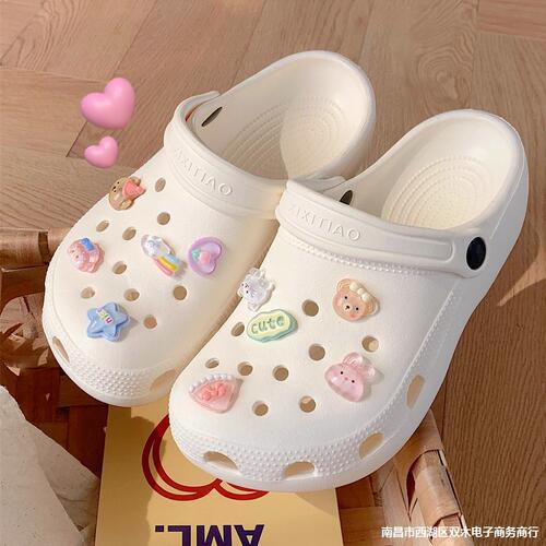 Cartoon Cute 3D Cartoon Bear and Rabbit Hole Shoes Accessory Girl Shoes Decorative Flowers Shoe Clips