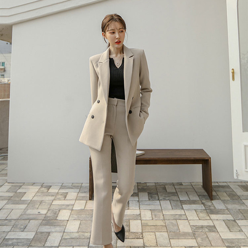 2026 Early Spring New Style Women's Suit, Elegant Korean-Style Loose-Fitting Blazer, Fashionable Spring Outfit Two-Piece Set
