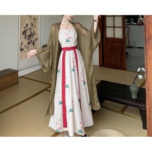 新中式女裝國風套裝改良版漢服成人古風漢元素連衣裙夏季2023新款